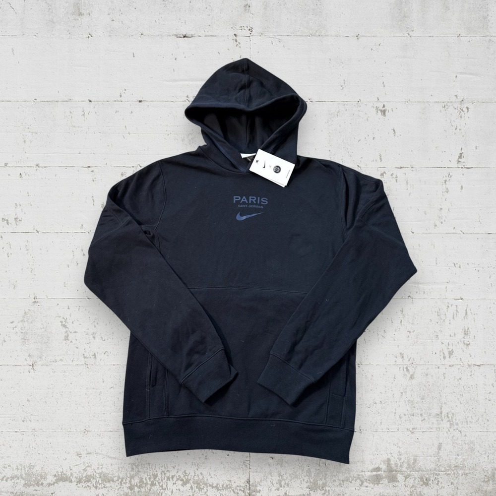 Nike Paris Saint-Germain PSG Travel Fleece Hoodie Black Size S DN1312-010 New